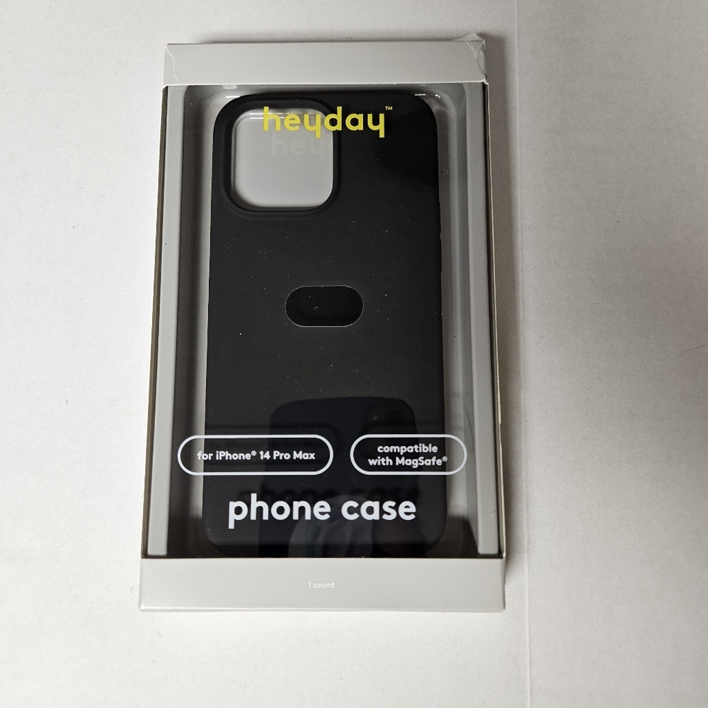 Heyday Black Phone Case for iPhone 14 Pro Max